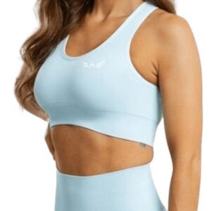 Exalted Sportovní bezešvá podprsenka Impact světle modrá - S