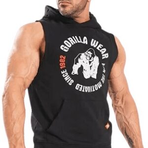 Gorilla Wear Pánska mikina bez rukávu Marshall Sleeveless Černá - XXL